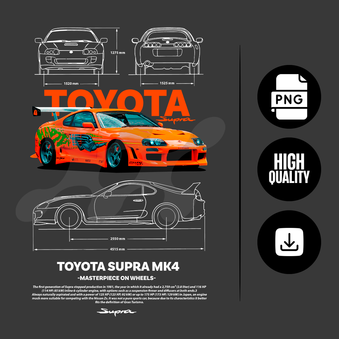 Toyota Supra MK4 template