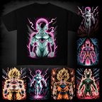 Digital illustration T-shirt design – Japanese pop culture inspired