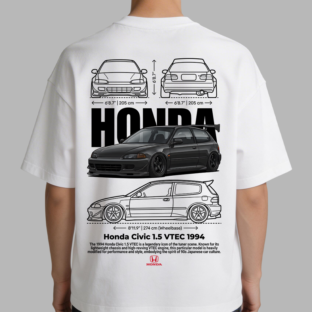 Digital File - Honda Civic 1.5 Vtec 1994 t-shirt design