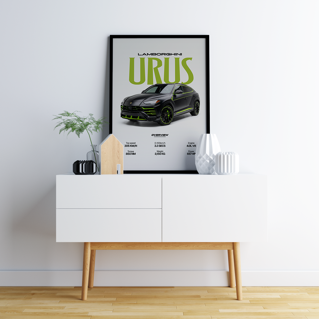 Digital poster - Lamborghini Urus for print
