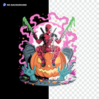 Digital illustration T-shirt design – Japanese pop culture inspired