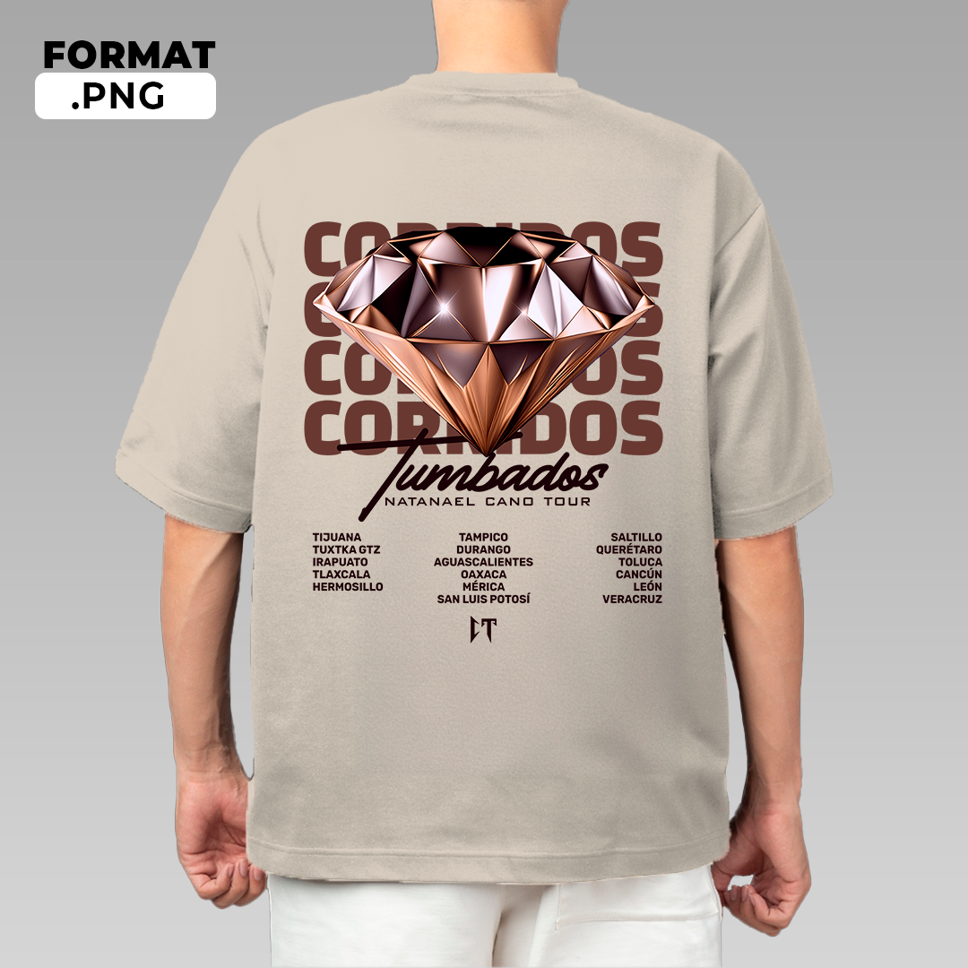 Corridos Tumbados Natanael Cano - diseños de playera