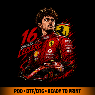 Iconic drivers f1 t-shirt design DTF halftone to print