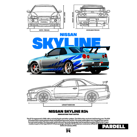 Template Skyline t-shirt design, vector