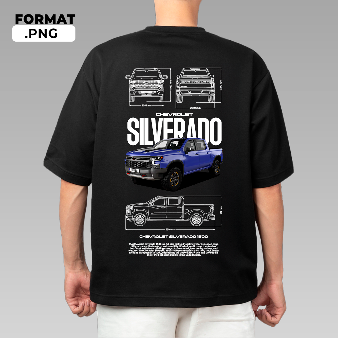 Chevrolet Silverado 1500 - T-shirt design
