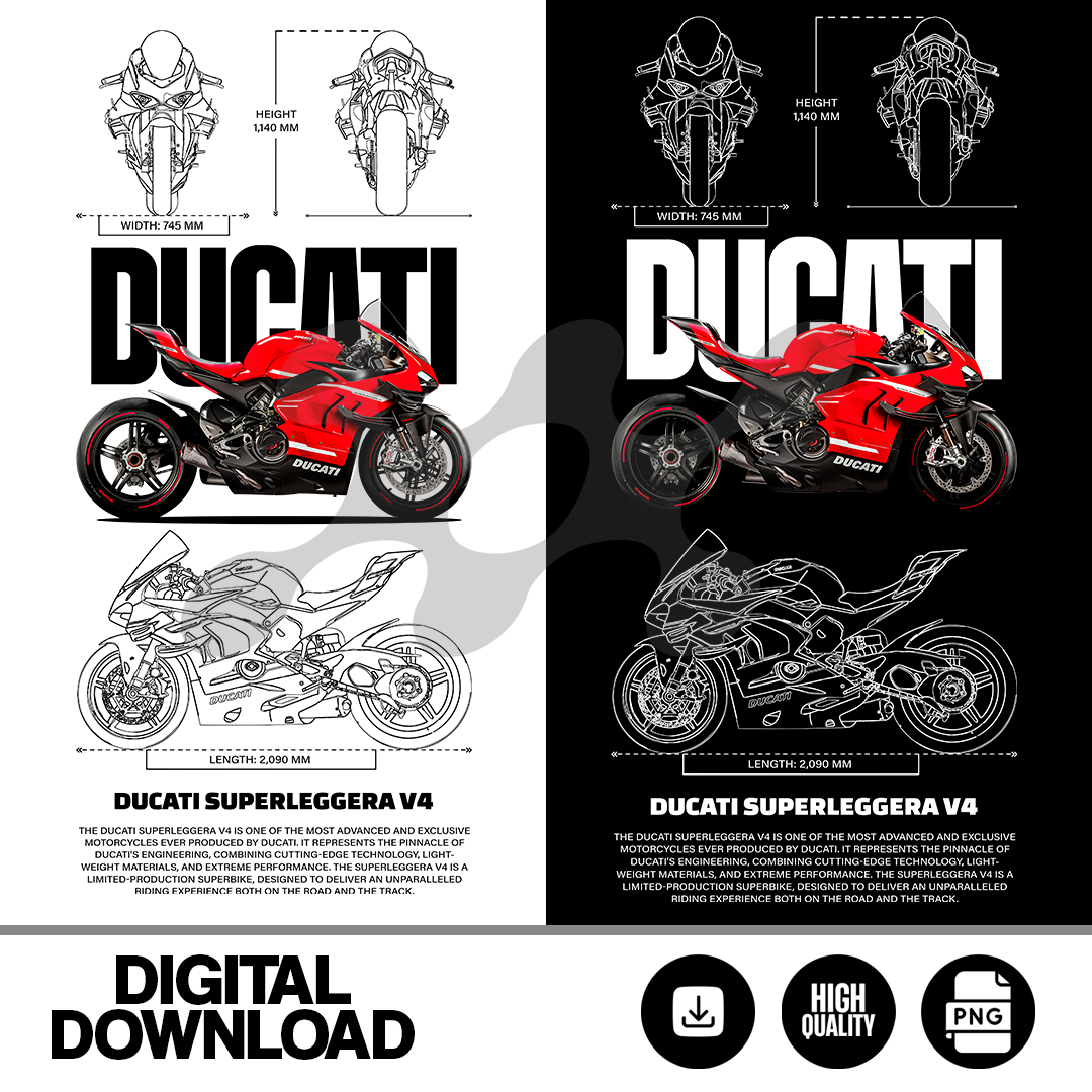 FILE, design motorcycle PNG - digital product