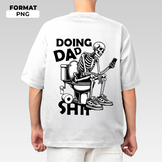 Skeleton - T-shirt design PNG