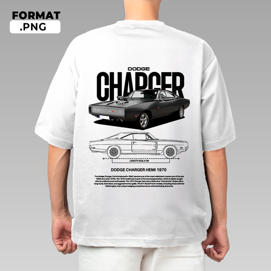 Dodge Charger HEMI 1970 - t-shirt design