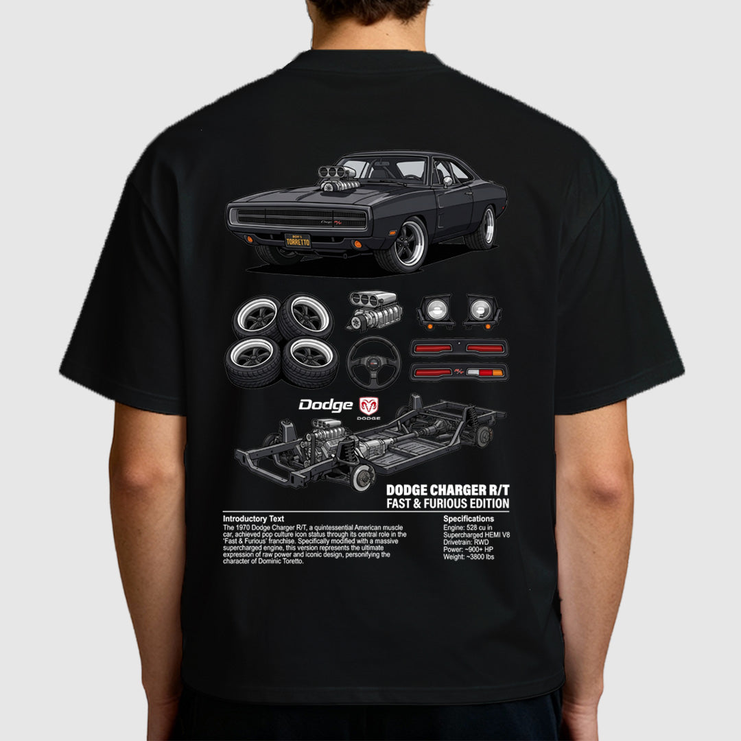 Digital Artwork Dodge Charger F&F t-shirt design