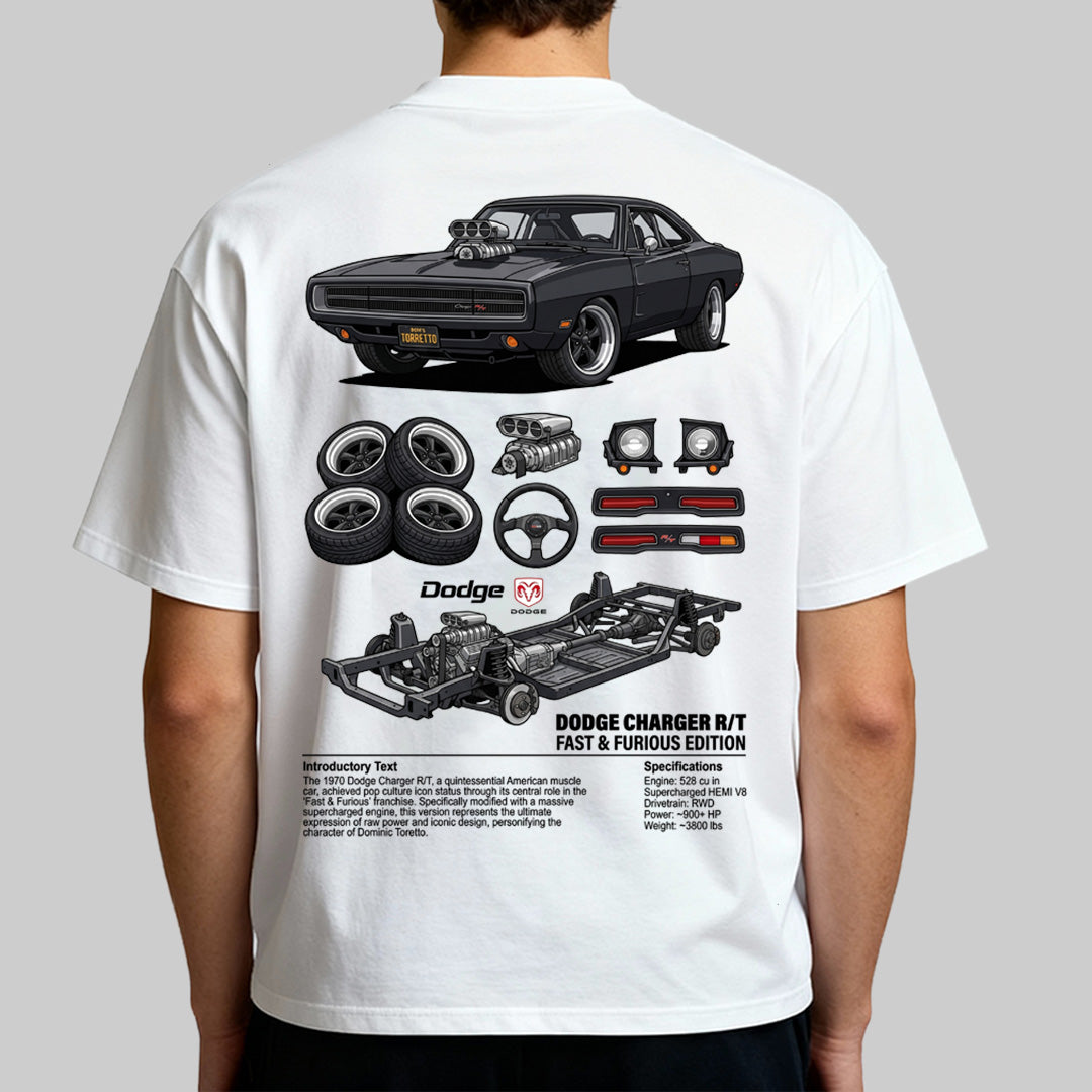 Digital Artwork Dodge Charger F&F t-shirt design