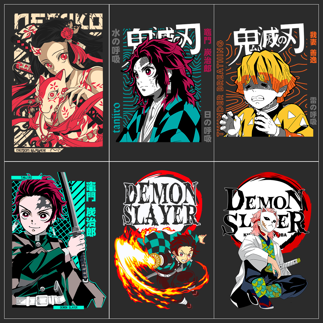 Demon Slayer 25 Designs - t-shirt design