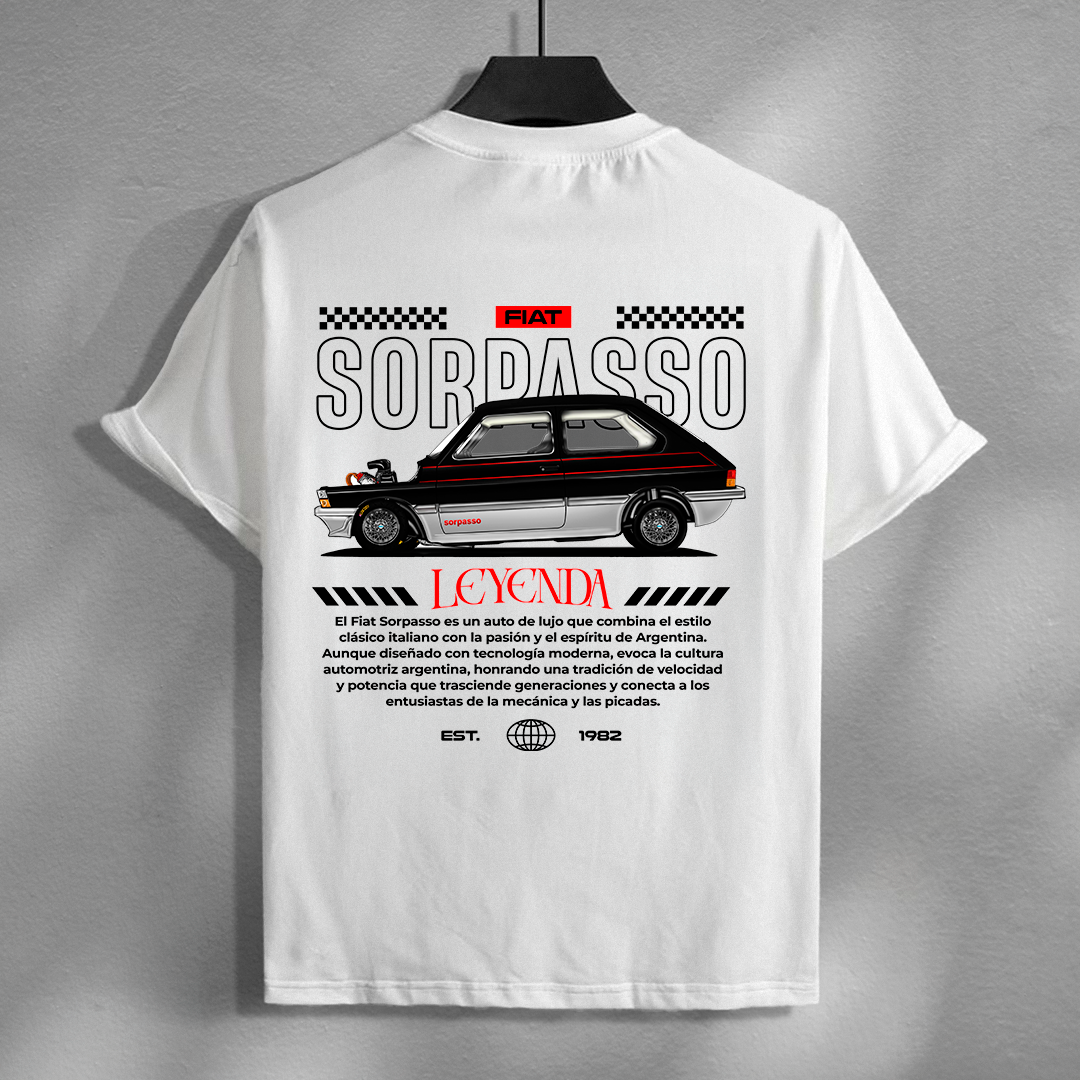 Car t-shirt design - SORPASSO