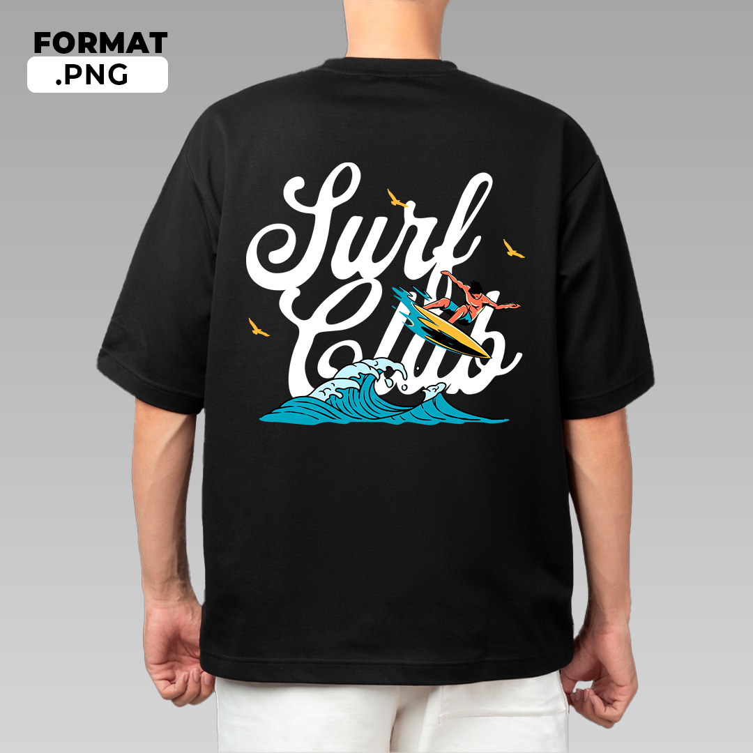 Surf Club - T-shirt design