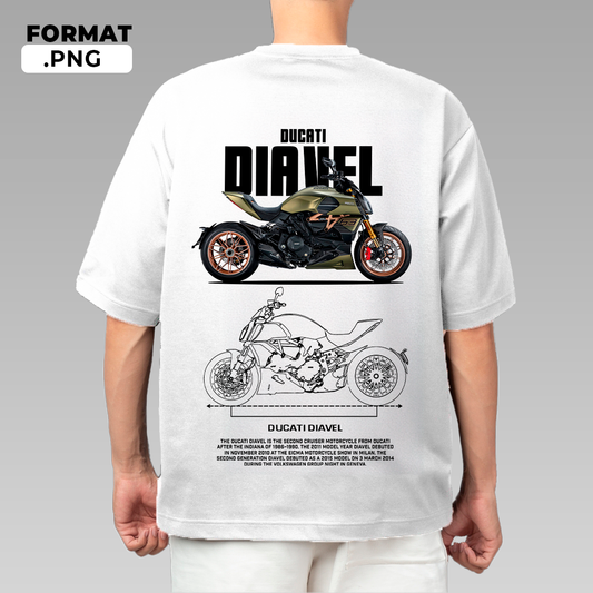 Ducati Diavel - T-shirt design