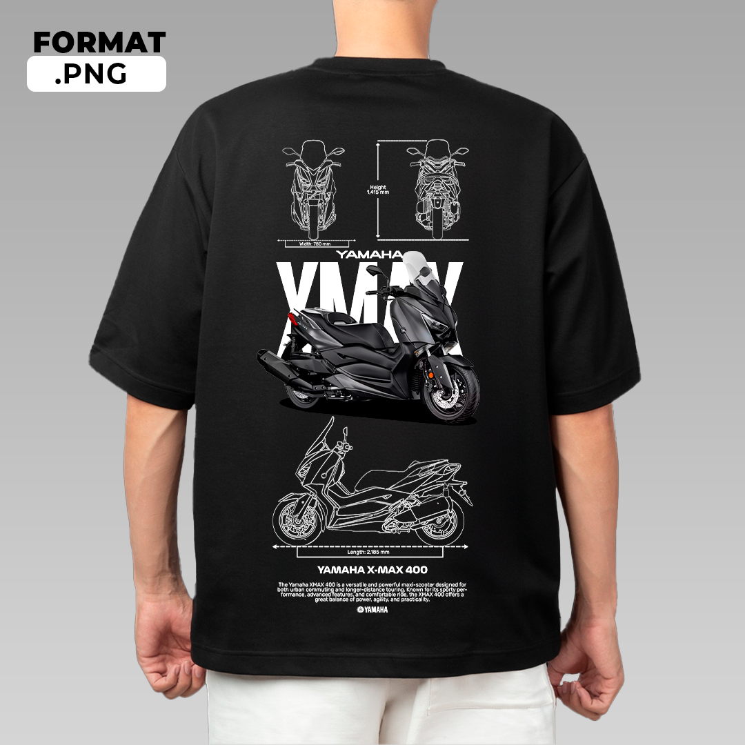 Yamaha X-Max 400 - T-shirt design