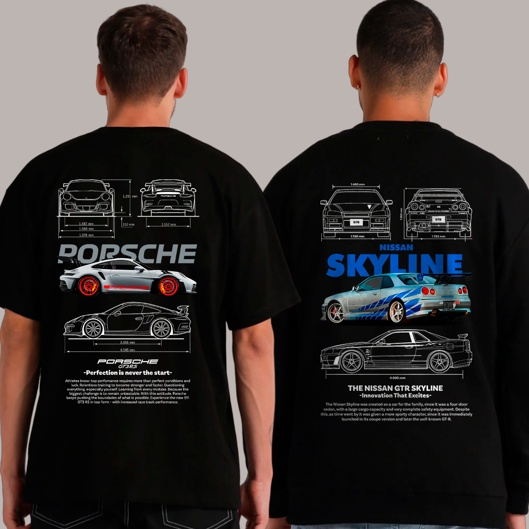 Porsche 911 Template - Nissan Skyline R34