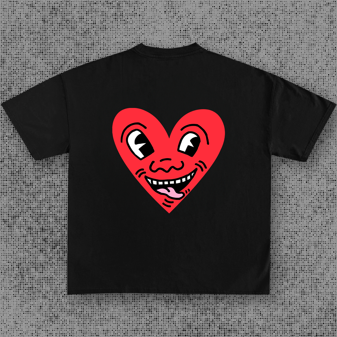 Keith Haring corazon - t-shirt design