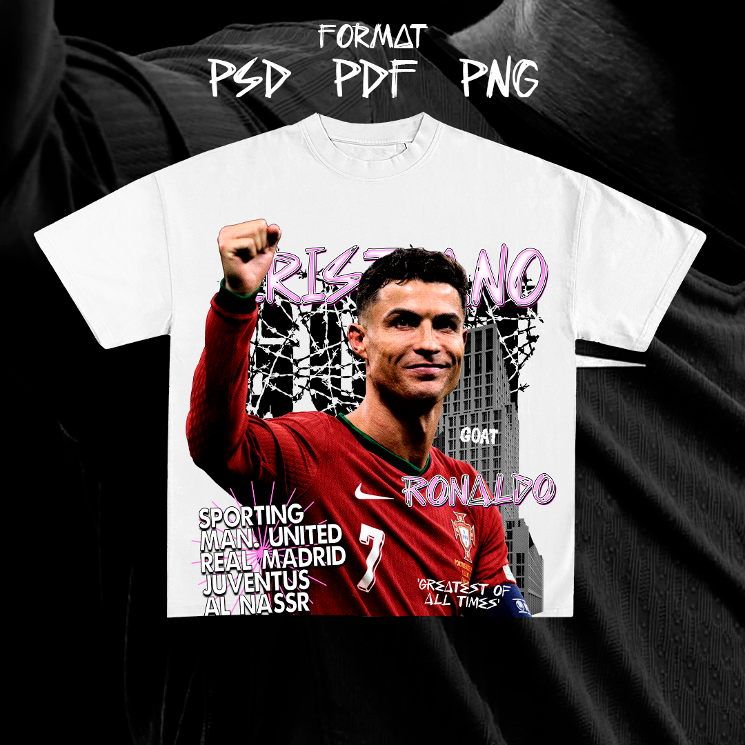 Cris**tiano Ro**naldo Y2K - t-shirt design