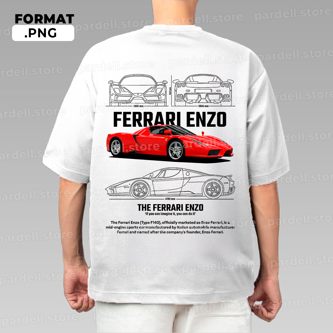 Sportscar-inspired T-shirt illustration – digital