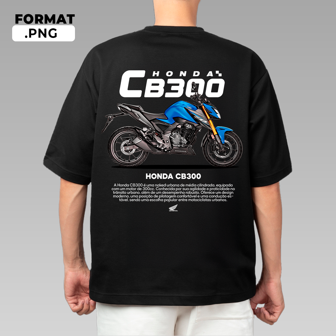 HONDA CB300 - T-shirt design