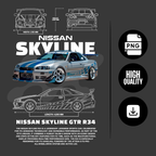 Street racing vibes T-shirt artwork – printable