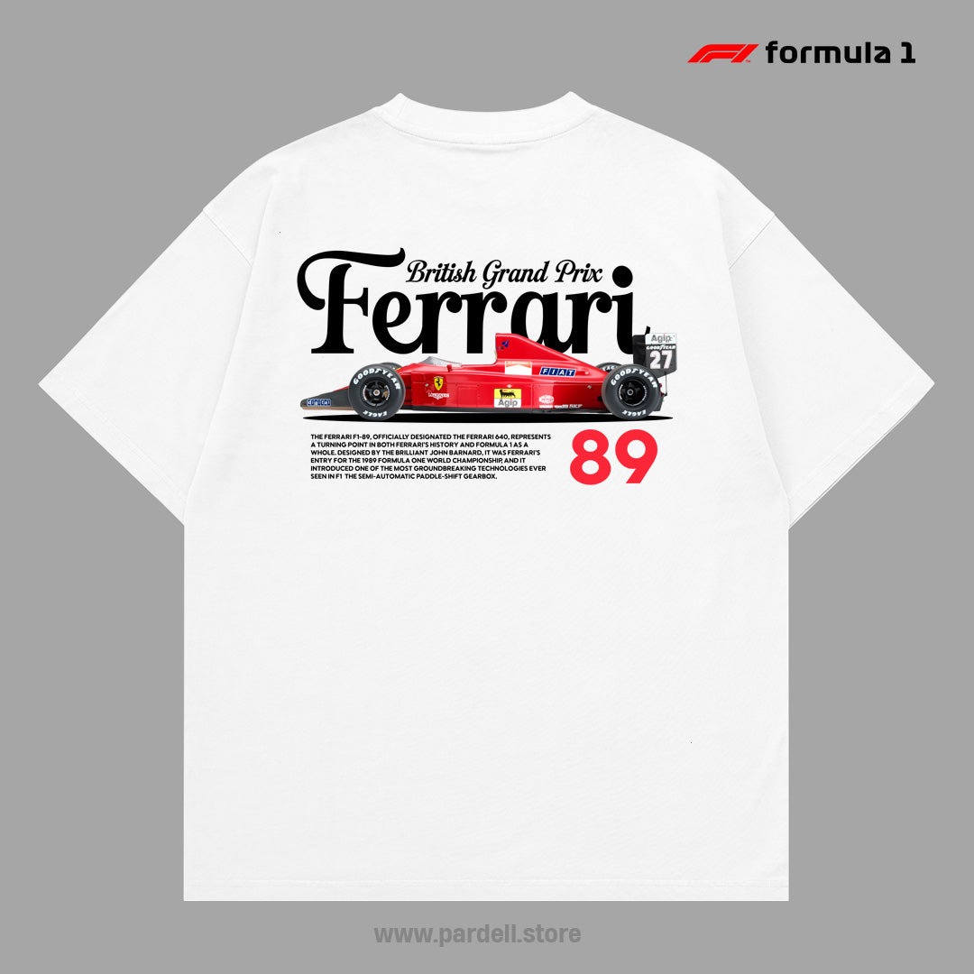 Ferrari F1-89 template t-shirt design