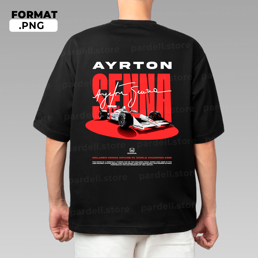 Ayrton Senna MP4/4 / T-shirt design