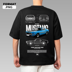 Automotive illustration T-shirt design – instant digital