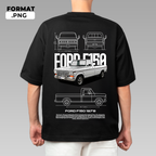 Automotive illustration T-shirt design – instant digital