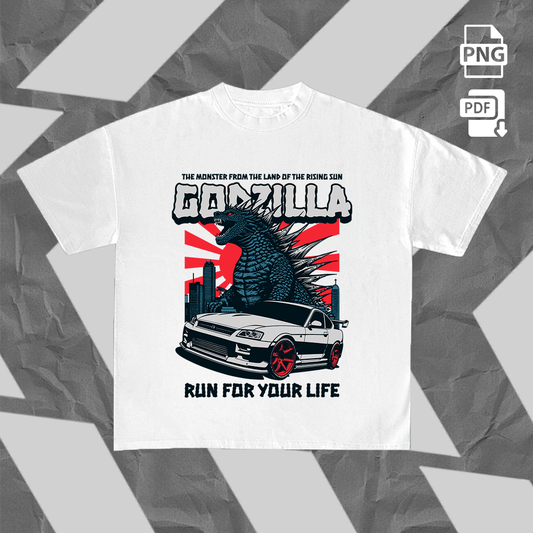 Godzilla Run for your Life / Design