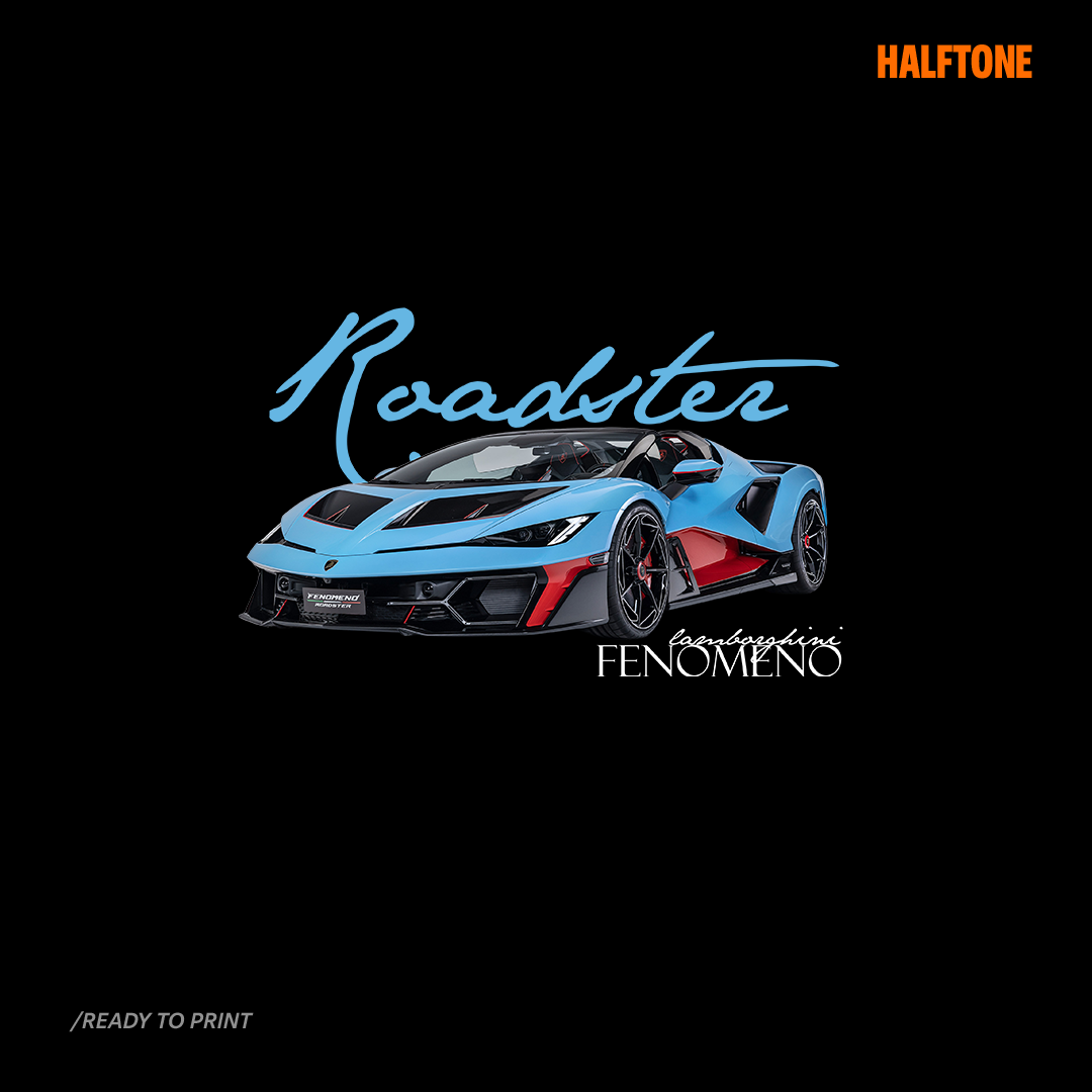 Digital file - Lambo Roadster Fenomeno tshirt design