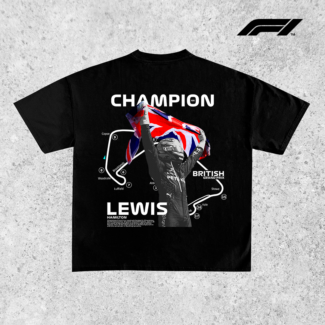 Lewis Hamilton Champion Silverston - t-shirt design