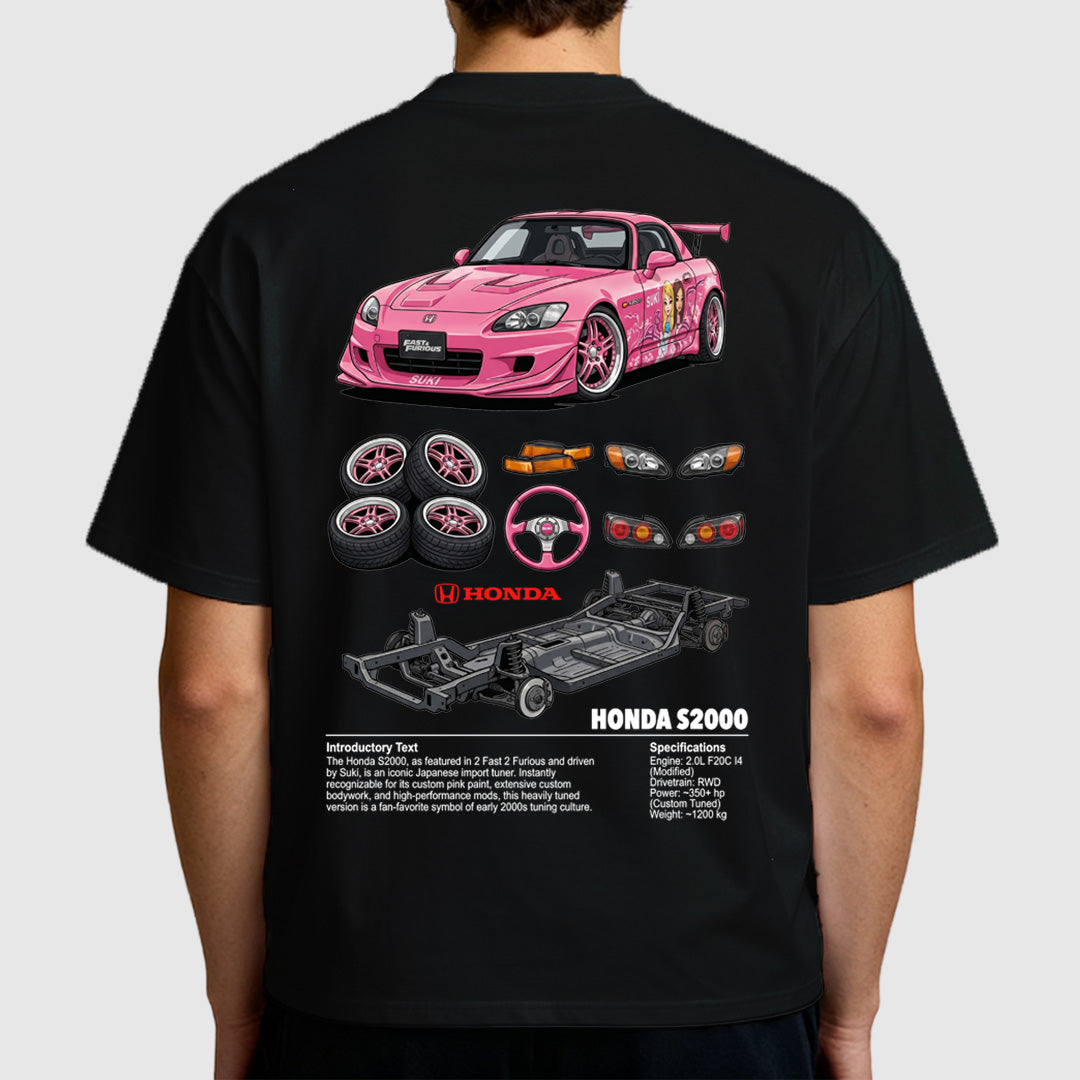 Digital artwork Honda s2000 suki t-shirt design