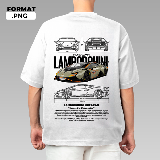 Lambroghini Huracan - T-shirt design
