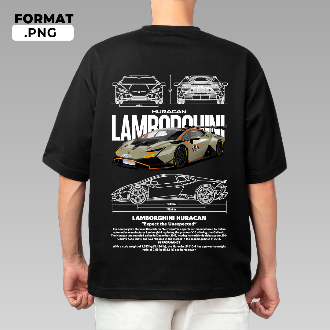 Lambroghini Huracan - T-shirt design