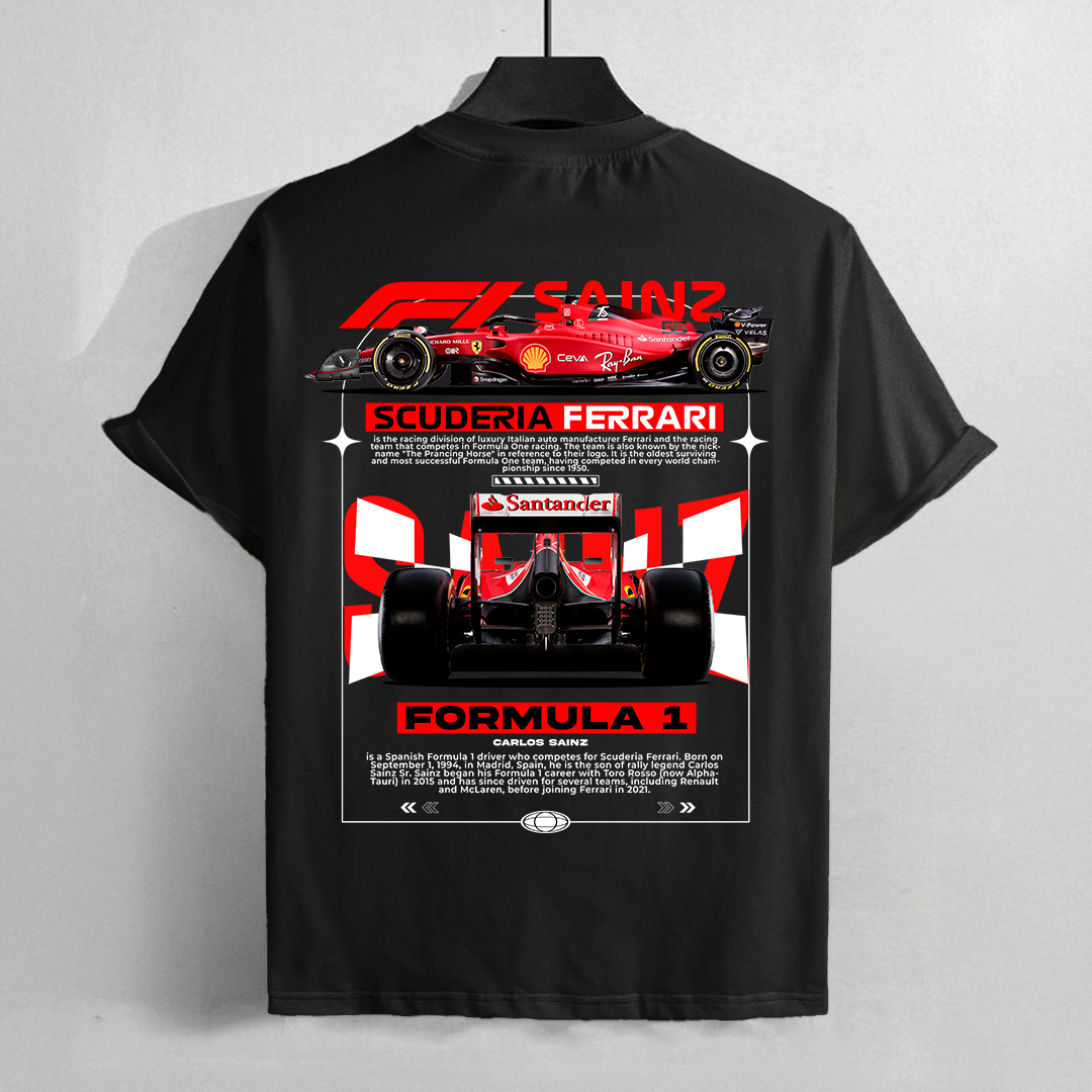 Carlos Sainz Formula 1 - t-shirt design