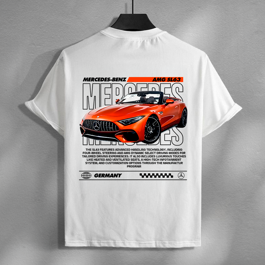 car t-shirt design - mercedes benz sl63