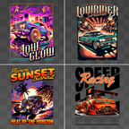 25 Racing Cars Streetwear Graphics - T-shirt design