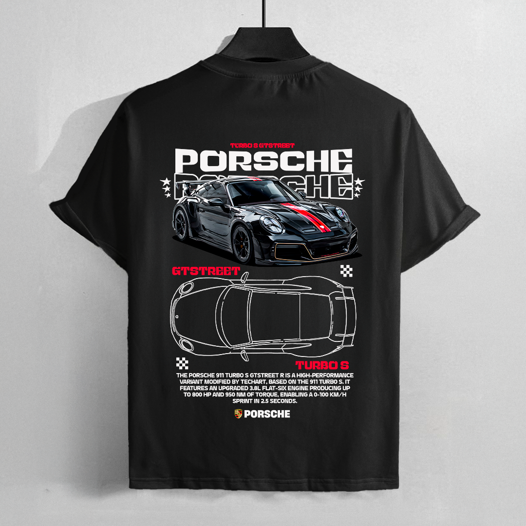 car t-shirt design - porsche 911 Turbo s