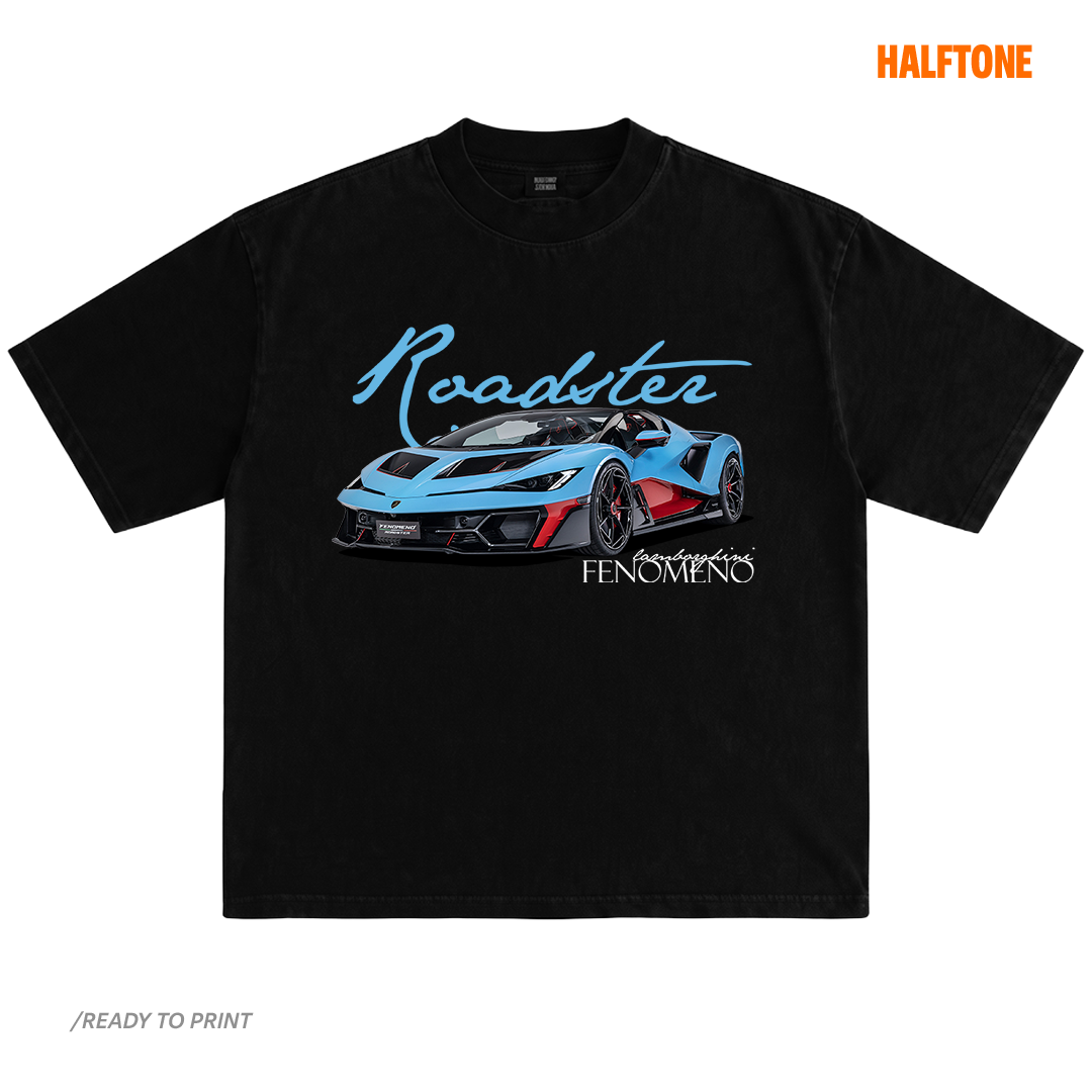 Digital file - Lambo Roadster Fenomeno tshirt design