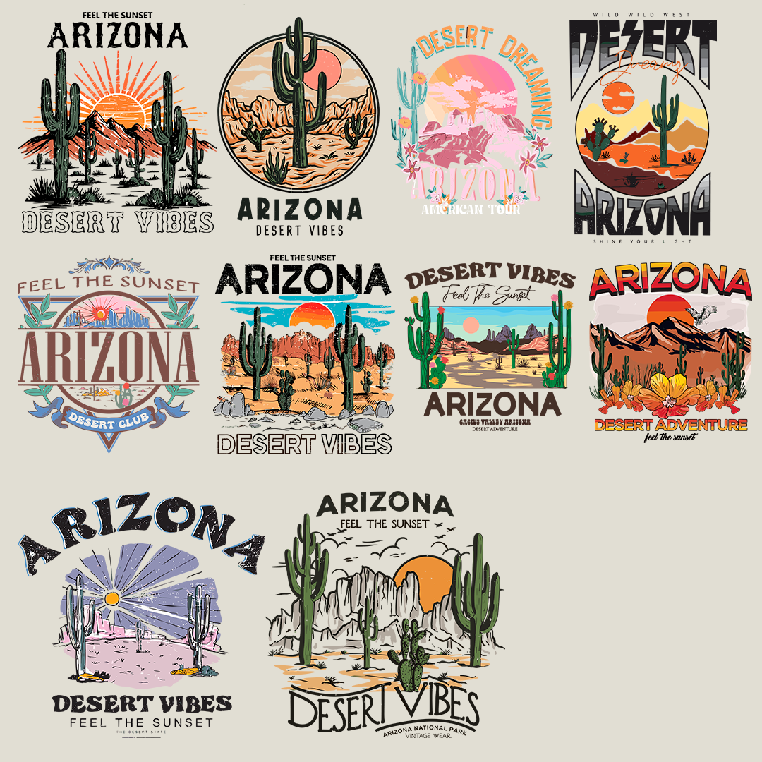 10 PNG - SVG Arizona Desert designs