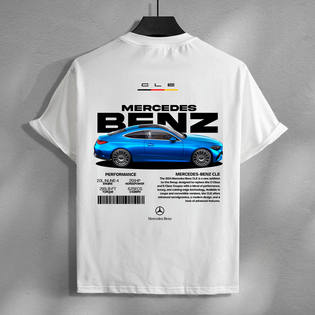 car t-shirt design - mercedes benz cle