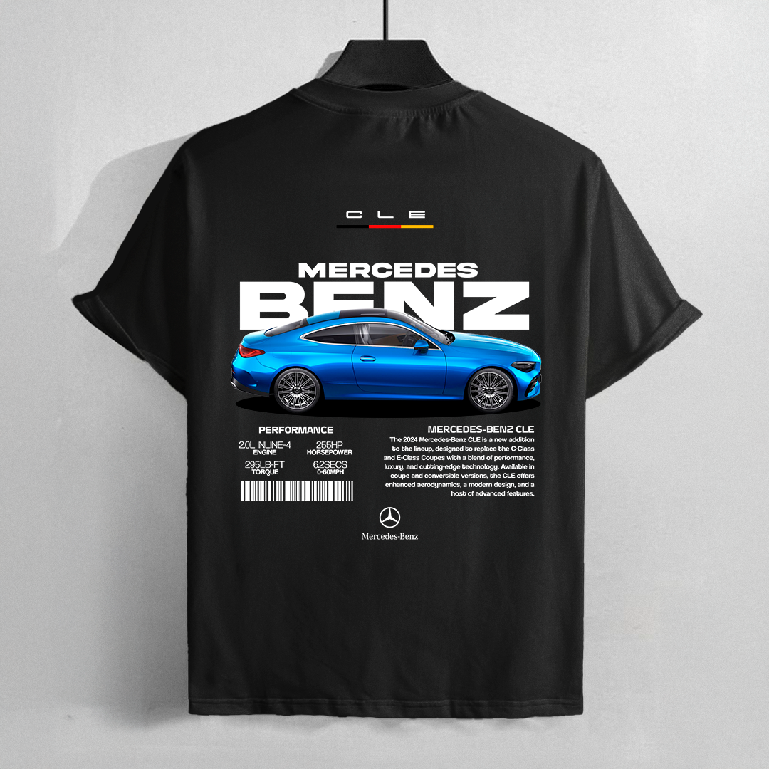 car t-shirt design - mercedes benz cle