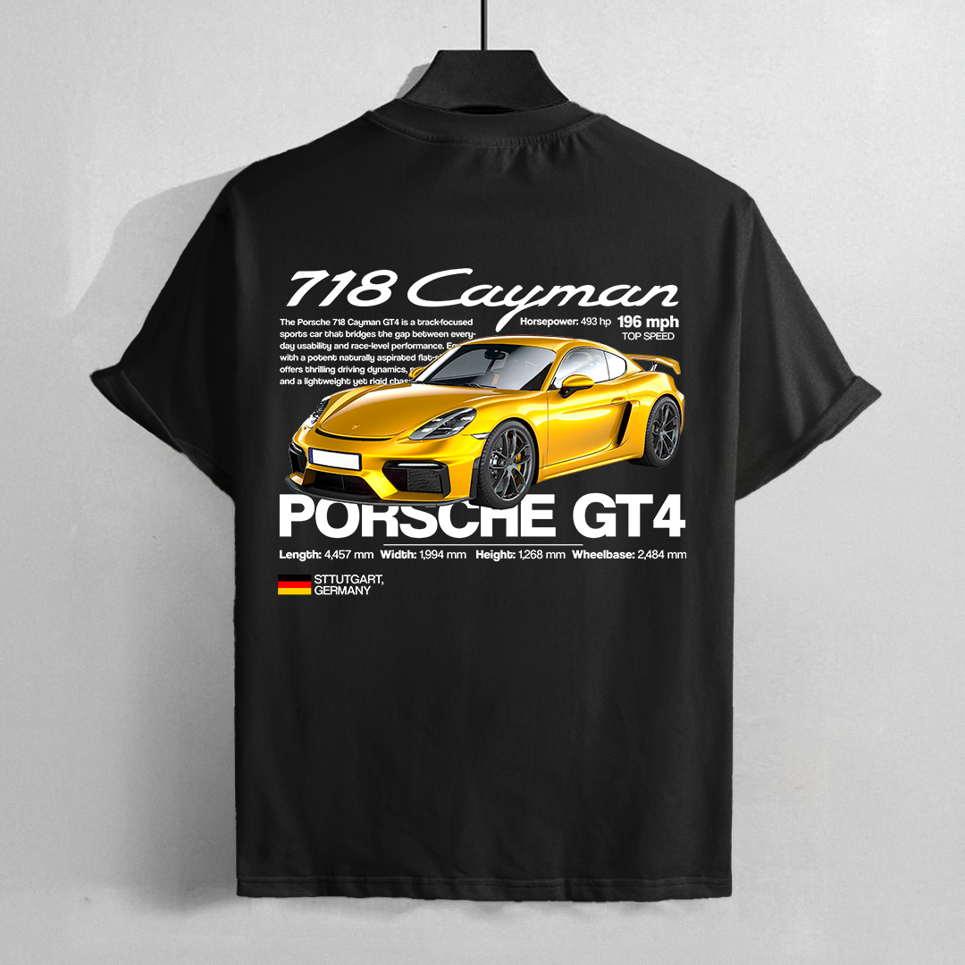 Template Porsche GT4 718 cayman - t-shirt design