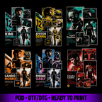 Pack collection Drop F One for tshirts halftone