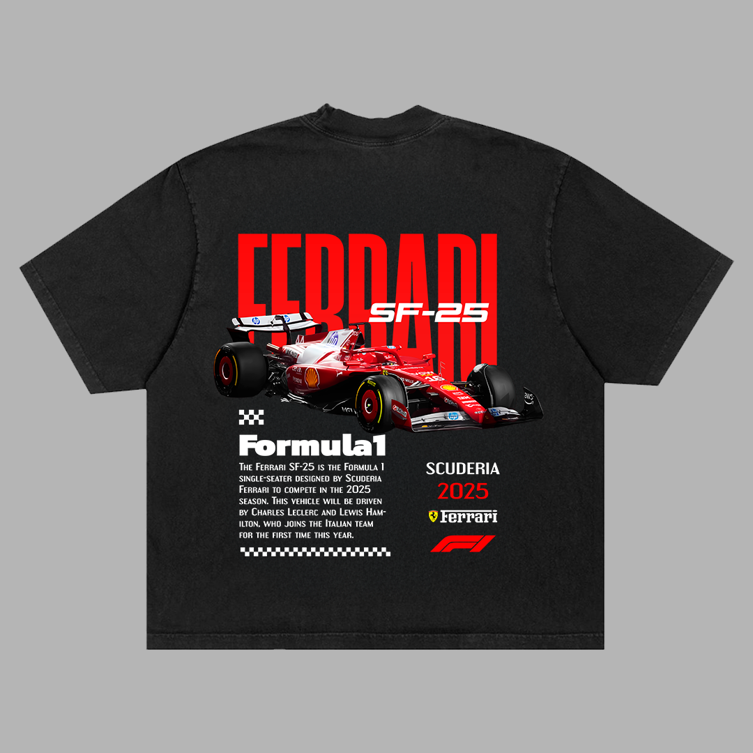 Ferrari SF-25 Scuderia Formula 1 - t-shirt design