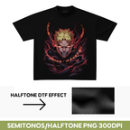 36 Premium Halftone anime designs for t-shirt/hoodies Bundle Pack