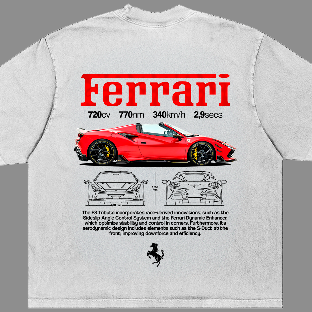 Sportscar-inspired T-shirt illustration – digital