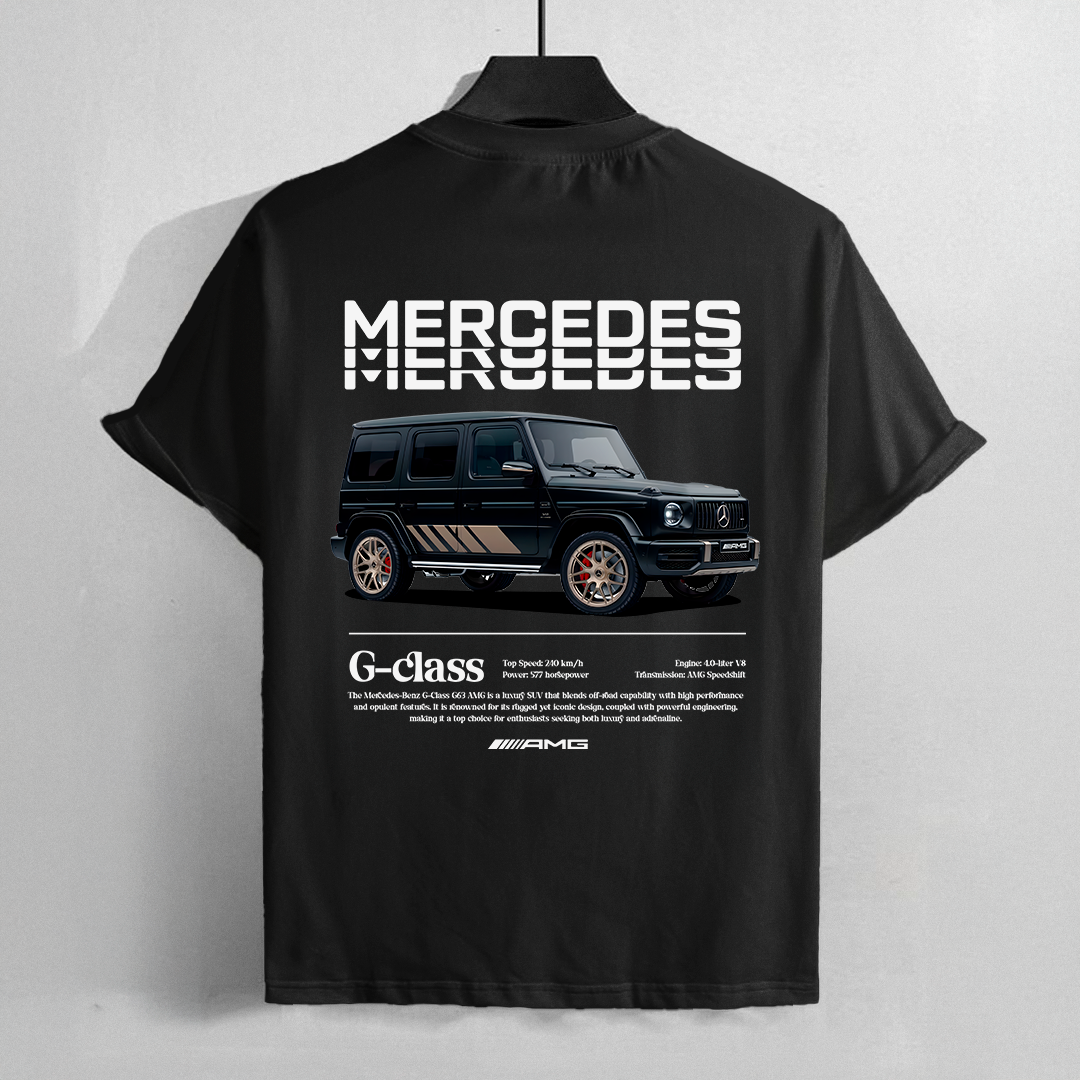 car t-shirt design - mercedes benz g-class