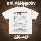 A-47 Graphic T-shirt  Blueprints -DESIGN